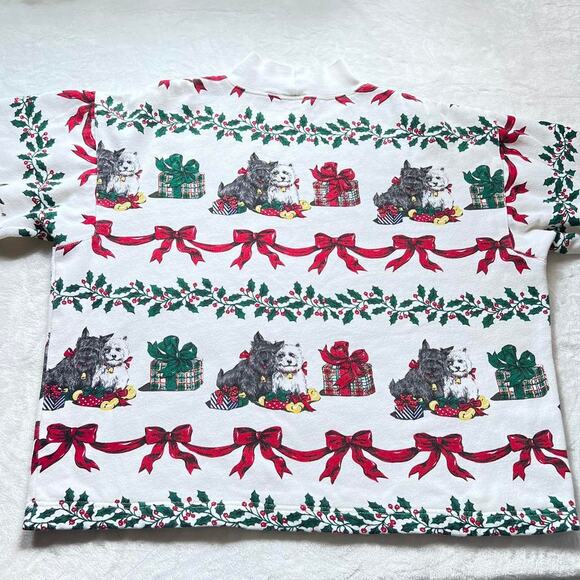 Cambridge dry goods company Vintage Christmas Dog vintage sweatshirt size large - Picture 2 of 8